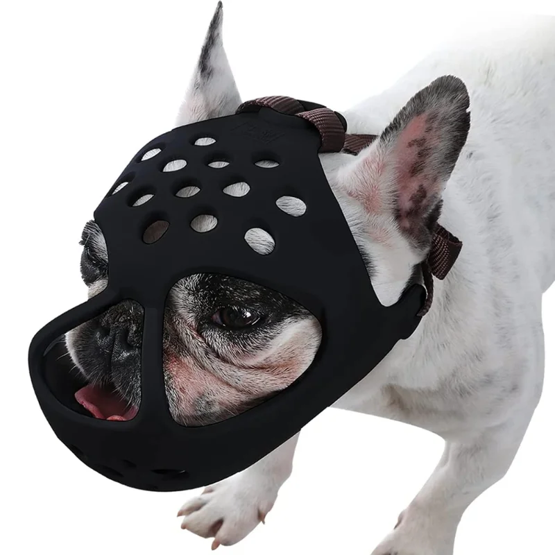 Dog Muzzle Silicone - Muselière pour chien à museau court,