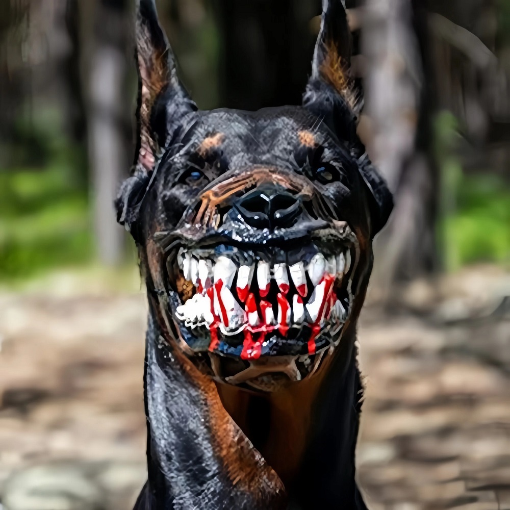 Dog Muzzle Silicone - Muselière de chien réaliste en silicone