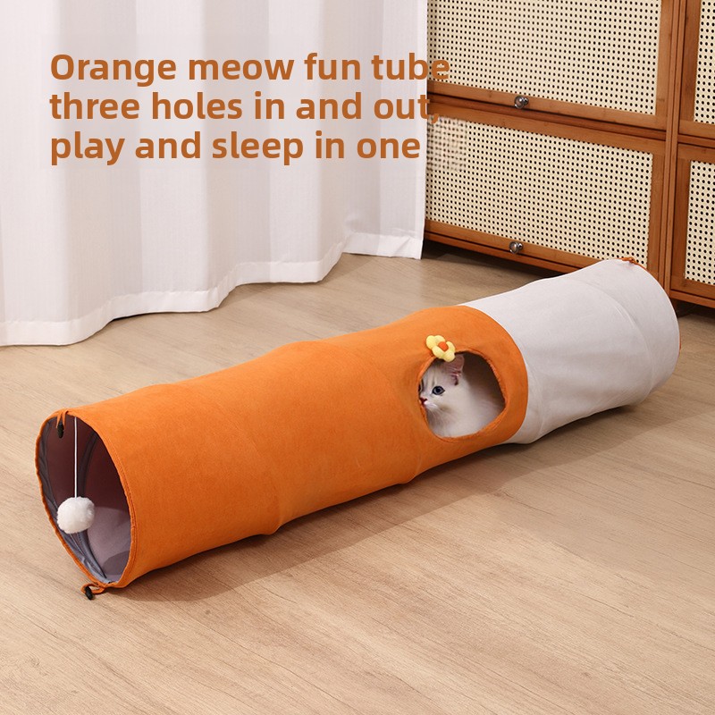 Pet Supplies In Store - Jouet tunnel multi-trous pour chat, tube