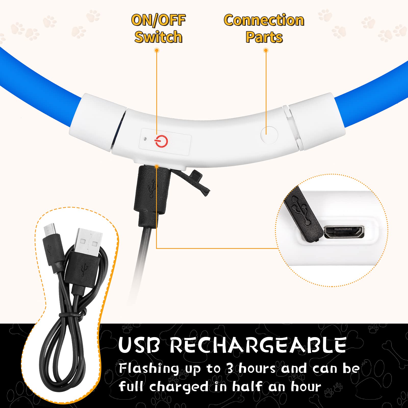 Collier pour chien LED en Sili - Dog Muzzle Silicone avis et prix