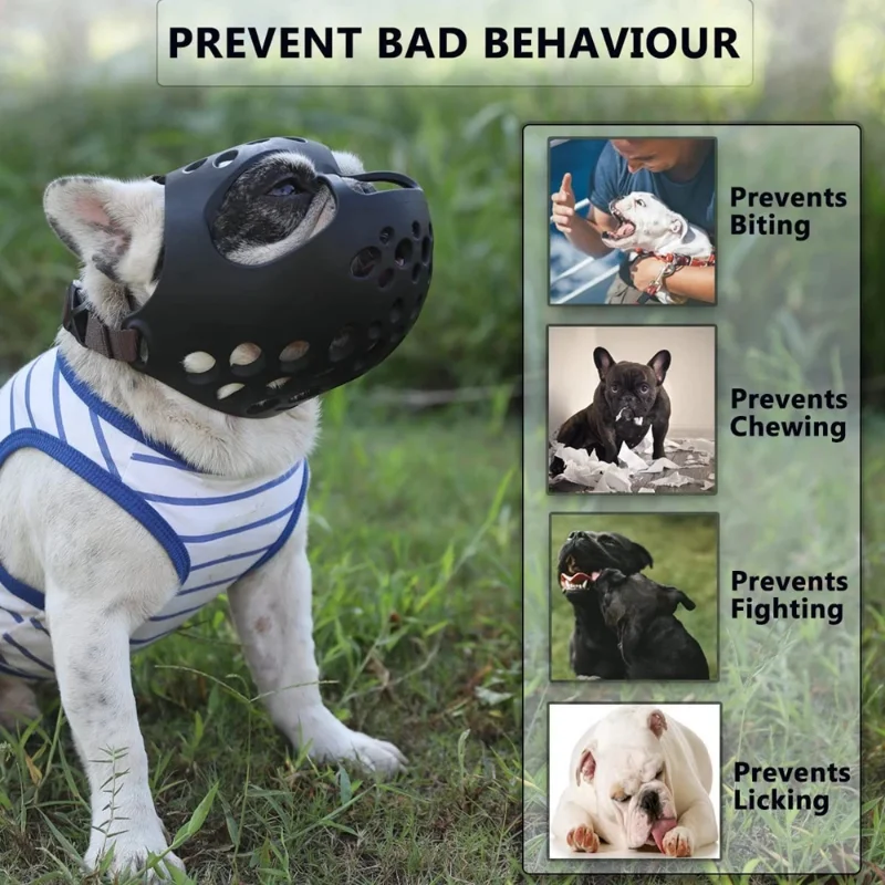Muselière pour chien à museau  - Dog Muzzle Silicone avis et prix