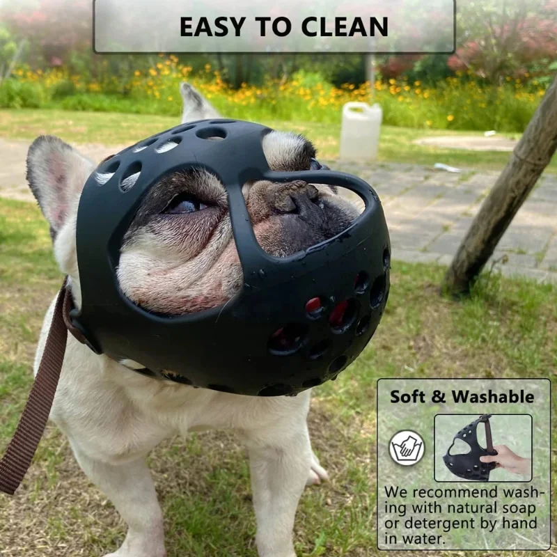 Muselière pour chien à museau  - Dog Muzzle Silicone avis et prix