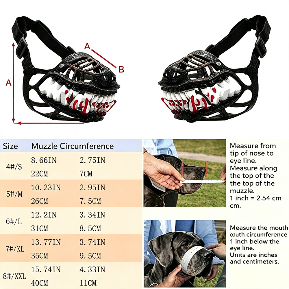 Muselière de chien réaliste en - Dog Muzzle Silicone avis et prix